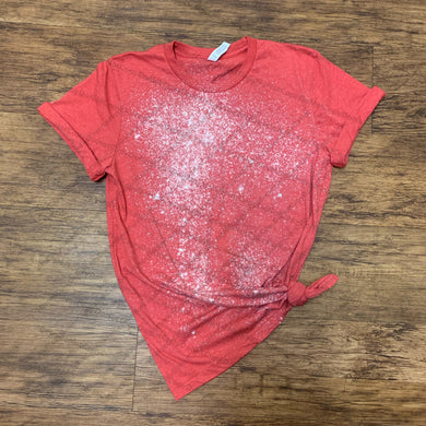 Blank- Acid Wash Splatter Red