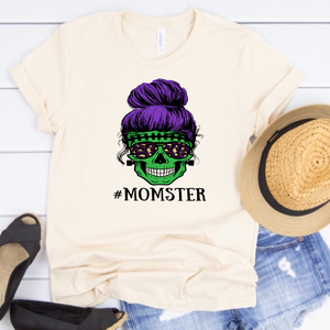 Mom of Monsters w/ Mom Bun Skull