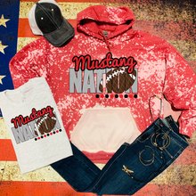 Load image into Gallery viewer, Mustang Nation w/ Football - Red &amp; Black Text - 13 Color Options