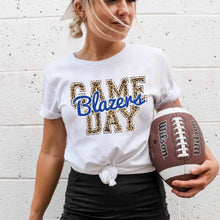 Load image into Gallery viewer, Blazer Game Day w/ Blue &amp; Leopard - 12 Style Options