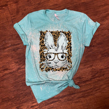 Load image into Gallery viewer, Hipster Bunny w/ Leopard Print Background