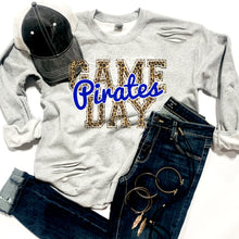 Load image into Gallery viewer, Pirates Game Day w/ Blue &amp; Leopard Print - 5 Style Options