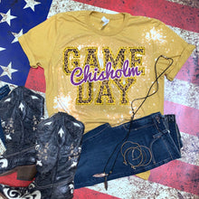 Load image into Gallery viewer, Chisholm Game Day w/ Purple &amp; Gold Leopard Print - 5 Style Options