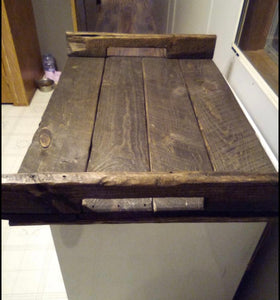 Reclaimed Barn Wood Stove Cover / Noodle Board