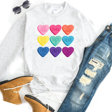 Bitter Valentine Candy Hearts - Anti-Valentines