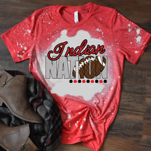 Load image into Gallery viewer, Indian Nation w/ Football - Red &amp; Black Text - 15 Color Options