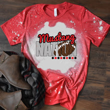 Load image into Gallery viewer, Mustang Nation w/ Football - Red &amp; Black Text - 13 Color Options