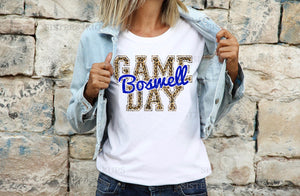 Boswell Game Day w/ Blue & Leopard Print - 5 Style Options