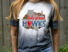 Load image into Gallery viewer, Hardin - Jefferson Hawks w/ Red &amp; Blue w/ Texas &amp; Leopard - 10 Color Options
