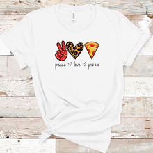 Load image into Gallery viewer, Peace. Love. Pizza. (Cheetah Heart)