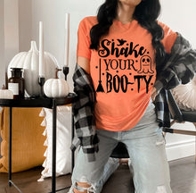 Load image into Gallery viewer, Shake You Boo-ty Halloween Tee - Black Ink