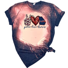 Load image into Gallery viewer, Peace Love Braves w/ Glitter Heart