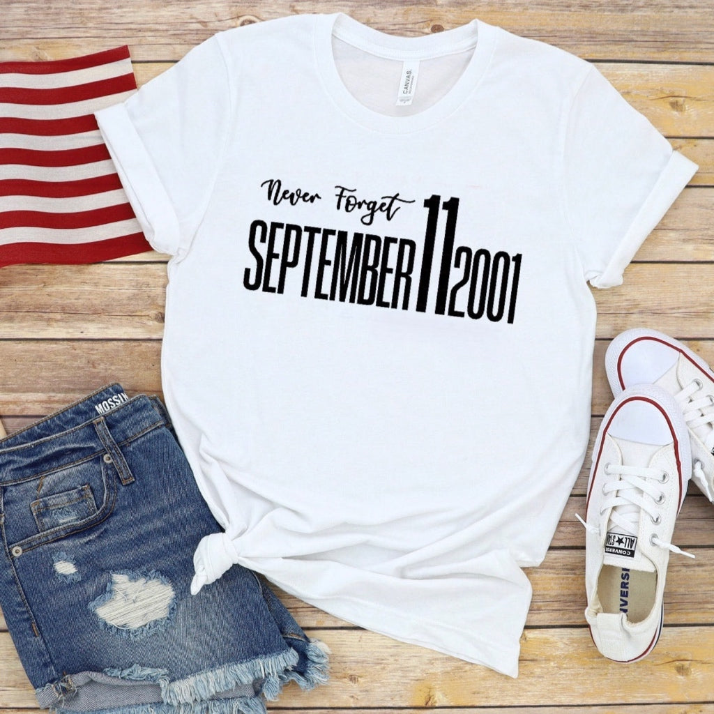 Never Forget - September 11, 2001 - Black Ink