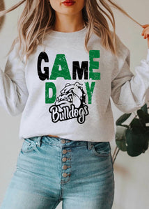 Bulldogs Game Day w/ Green & Black Print / Logo - NEW 2022/2023