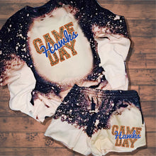 Load image into Gallery viewer, Hawks Game Day w/ Blue &amp; Orange Leopard Print - 14 Color Options