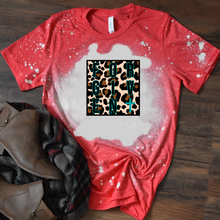 Load image into Gallery viewer, FORGIVEN w/ Teal Cross &amp; Leopard Print - T-Shirt / Sweatshirt Unisex Sizing