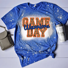 Load image into Gallery viewer, Warriors Game Day w/ Blue &amp; Orange Leopard Print - 13 Color Options