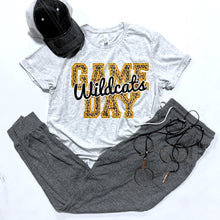 Load image into Gallery viewer, Wildcats Game Day w/ Black &amp; Gold Leopard Print - 14 Color Options
