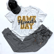 Load image into Gallery viewer, Hornets Game Day w/ Black &amp; Gold Leopard Print - 13 Color Options