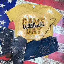 Load image into Gallery viewer, Wildcats Game Day w/ Black &amp; Gold Leopard Print - 14 Color Options