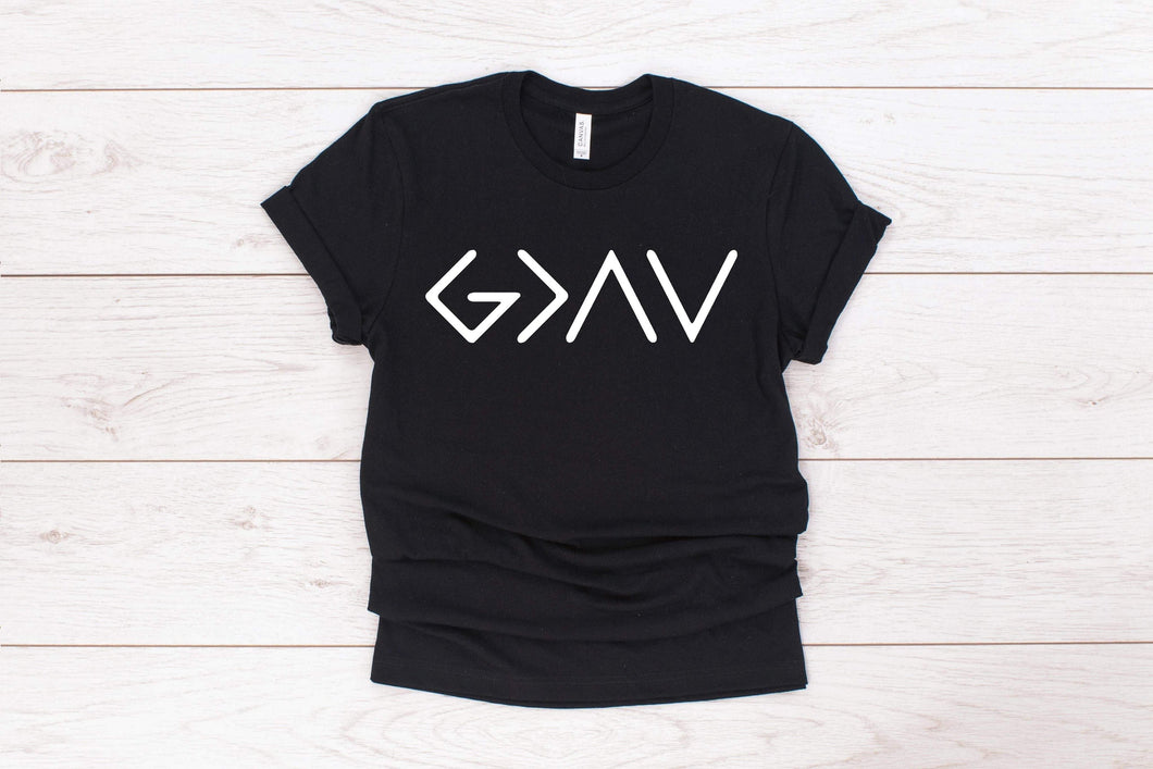 God Is Greater Than The Highs And Lows w/ White Text