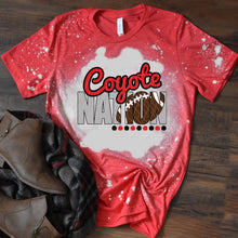 Load image into Gallery viewer, Coyote Nation w/ Football - Red &amp; Black Text - 13 Color Options