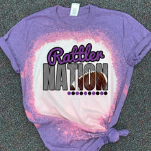 Load image into Gallery viewer, Rattler Nation w/ Football - Purple &amp; Black Text - 12 Color Options