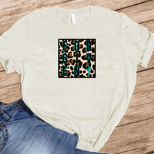 Load image into Gallery viewer, FORGIVEN w/ Teal Cross &amp; Leopard Print - T-Shirt / Sweatshirt Unisex Sizing