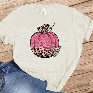 Wild About Fall - Pink Glitter Pumpkin