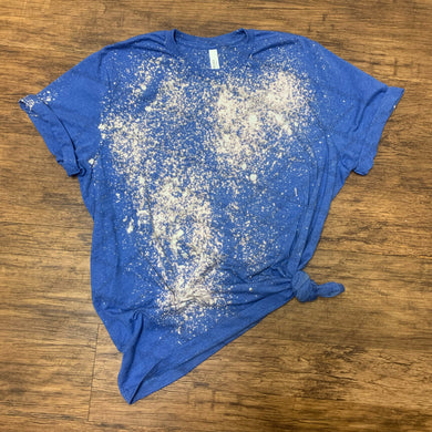 Blank- Acid Wash Splatter Royal Blue