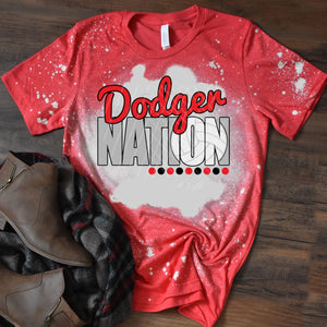 Dodger Nation w/ Volleyball - Red & Black Text - 13 Color Options