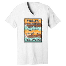 Load image into Gallery viewer, Fall Vibes - Bonfires Flannels Smores Sweaters Campfires Pumpkins