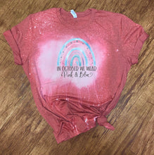 Load image into Gallery viewer, In October We Wear Pink &amp; Blue w/ Rainbow - Infant Loss Awareness