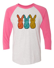 Load image into Gallery viewer, Peeps Bunnies w/ Multi Color Tooled Leather