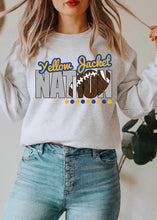 Load image into Gallery viewer, Yellow Jacket Nation w/ Football - Blue &amp; Gold Text - 15 Color Options