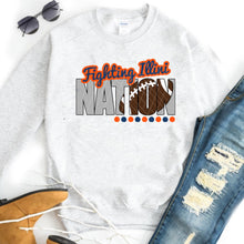 Load image into Gallery viewer, Fighting Illini Nation w/ Football - Blue &amp; Orange Text - 13 Color Options