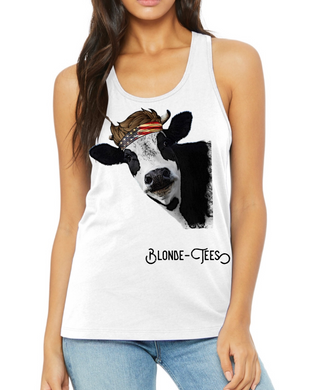 Cow w/ Red White & Blue