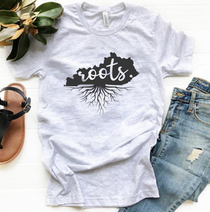 State Roots [H-M] - Ash Grey Tee