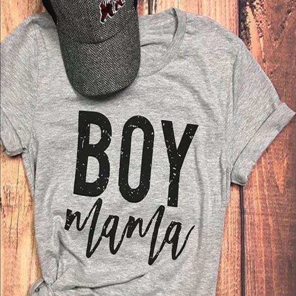 Boy Mama - Sport Grey Tee