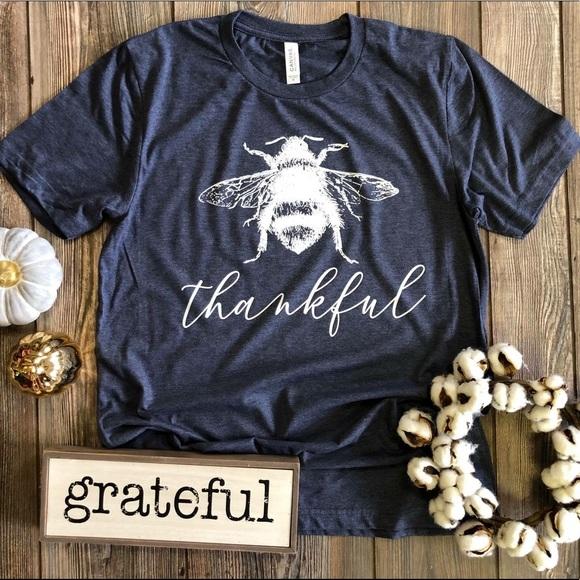 Bee Thankful - White Ink