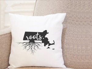 State Roots - Massachusetts - Pillow