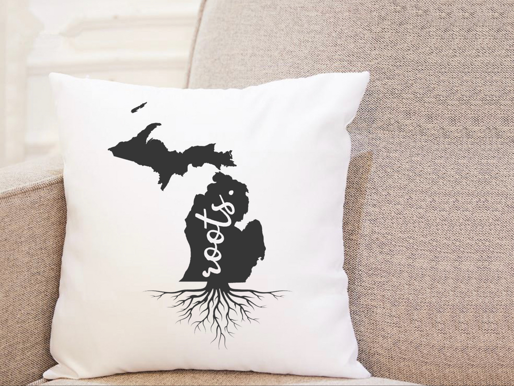 State Roots - Michigan - Pillow