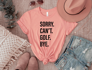Sorry. Can't. GOLF. Bye.