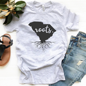 State Roots [N-S] - Ash Grey Tee