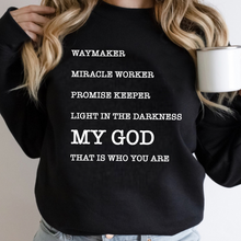 Load image into Gallery viewer, Waymaker Miracle Worker My God - White Ink